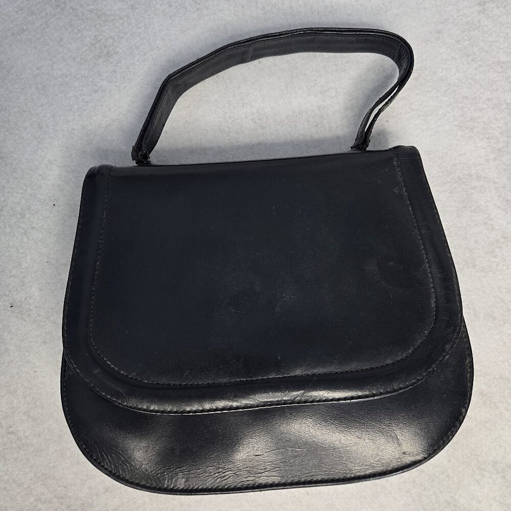 Vintage  Exclusive for Abraham & Strauss Black Leather  Purse